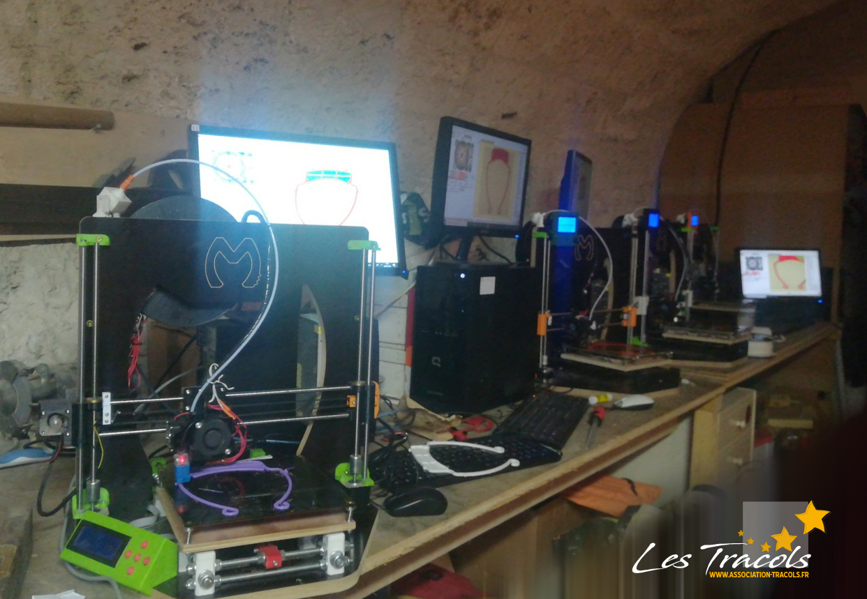réalisation de visières avec imprimante 3D