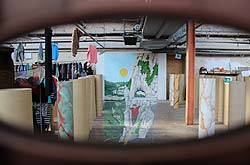 Anamorphose réalisée par un collectif d'artistes et l'association l'Arts de Rien