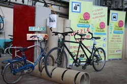 Garavélo, un projet en partenariat avec l'association ToolTeck : Construire des vélos rigolos avec et pour les collégiens...