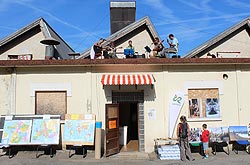 Accueil du public par le collectif des musiciens du Vercors